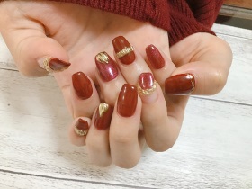 		ジェル。ゴールドミラーアート。