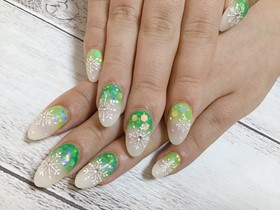 		ジェル。冬ネイル。