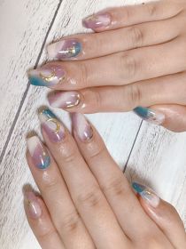 		ジェル。ニュアンス系アート。