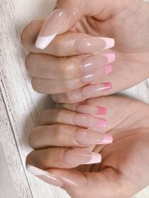 		スカルプチュア。ピンクグラデーション。