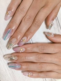 		スカルプチュア。マーメイドネイル。