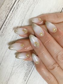 		スカルプチュア。白ゴールドグラデ。